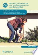 Intervención con familias de personas con discapacidad. SSCE0111