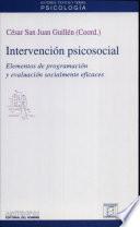 Intervención psicosocial : elementos de programación y evaluación socialmente eficaces