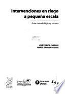 Intervenciones en riego a pequeña escala