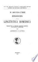 Introducción a la lingüística románica
