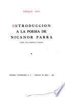 Introducción a la poesía de Nicanor Parra