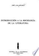 Introducción a la sociología de la literatura
