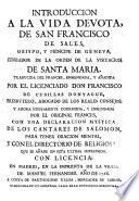Introducción a la vida devota de S. Francisco de Sales
