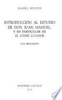 Introducción al estudio de don Juan Manuel