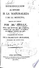 Introduccion al estudio de la naturaleza y de la medicina