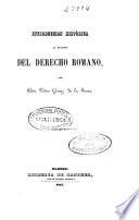 Introducción historica al estudio del derecho romano