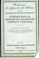 Introduccion la estudio de las ciencias juridicas y sociales