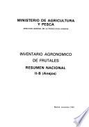 Inventario agronómico de frutales