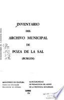 Inventario del Archivo Municipal de Poza de la Sal (Burgos)