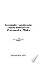 Investigación y cambio social
