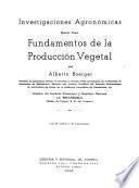 Investigaciones agronómicas