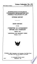 Investigation of Political Fundraising Improprieties and Possible Violations of Law, Interim Report