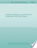Investment Scaling-up and the Role of Government