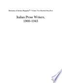 Italian Prose Writers, 1900-1945