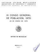 IX censo general de población, 1970: Estado de Baja California