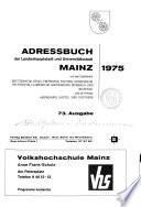 J. Diemer's Adressbuch der Landeshauptstadt und Universitätsstadt Mainz