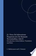 J.L. Vives: De Subventione Pauperum sive De Humanis Necessitatibus, Libri II