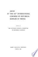 Japan at the XIIth International Congress of Historical Sciences in Vienna