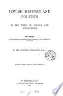 Jewish history and politics [&c.].