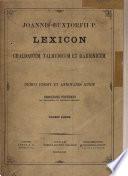 Joannis Buxtorfii p. Lexicon chaldaicum