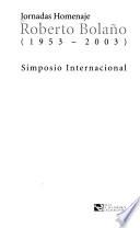 Jornadas homenaje Roberto Bolaño (1953-2003)