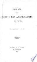 Journal de la Société des américanistes de Paris