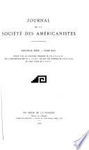Journal de la Société des américanistes