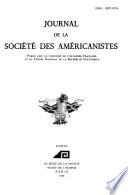 Journal de la Société des américanistes
