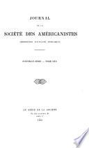 Journal de la Société des américanistes
