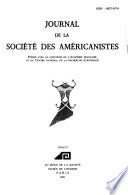Journal de la Société des américanistes
