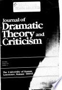 Journal of Dramatic Theory and Criticism