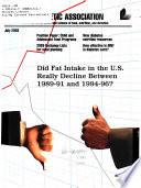 Journal of the American Dietetic Association