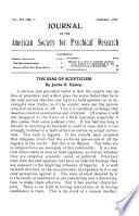 Journal of the American Society for Psychical Research
