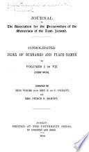 Journal of the Association for the Preservation of the Memorials of the Dead, Ireland