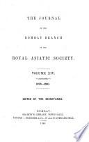 Journal of the Bombay Branch of the Royal Asiatic Society