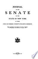 Journal of the Senate of the State of New York