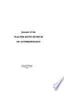 Journal of the Walter Roth Museum of Anthropology