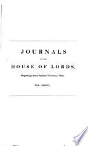 Journals of the House of Lords