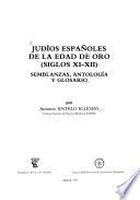 Judíos españoles de la Edad de Oro (siglos XI-XII)