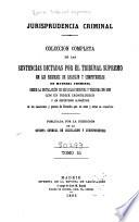 Jurisprudencia criminal