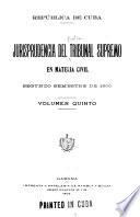 Jurisprudencia del Tribunal supremo