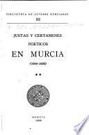 Justas y certámenes poéticos en Murcia, 1600-1635