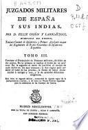 Juzgados militares de España y sus Indias