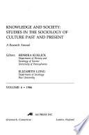 Knowledge and Society