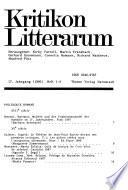 Kritikon Litterarum