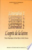L'Esprit de la lettre