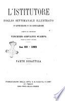 L'istitutore giornale della societa d'istruzione e di educazione dedicato ai maestri, alle maestre, ai padri di famiglia ed ai comuni
