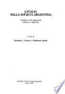 L'Italia nella società Argentina