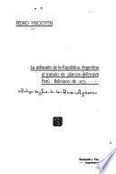 La adhesión de la República argentina al tratado de alianza defensiva perú-boliviano de 1873