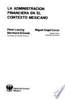 La administración financiera en el contexto mexicano